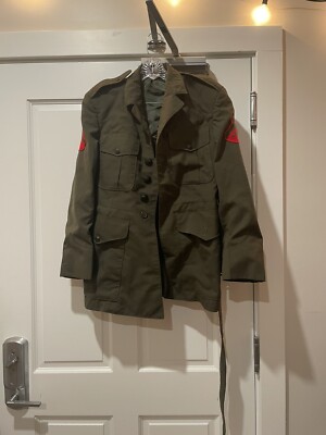 Marine Corps USMC Green Service Alpha Dress Uniform Jacket Size 39 S