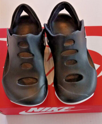 Size 10c Black NIKE Sunray Protect 3 Sandals Shoes Little Kids DH9465-001 New