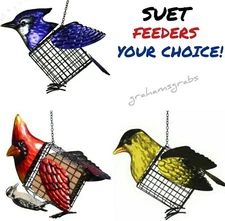 BIRD SUET FEEDER CARDINAL, BLUE JAY, GOLDFINCH YOUR CHOICE & FREE SHIPPING!
