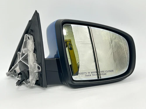 2010-2013 BMW X6 M FRONT RIGHT RH DOOR BLUE HEATED SIDE VIEW MIRROR W/ CAMERA