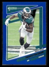2021 Donruss #110 Travis Fulgham Press Proof Blue Philadelphia Eagles