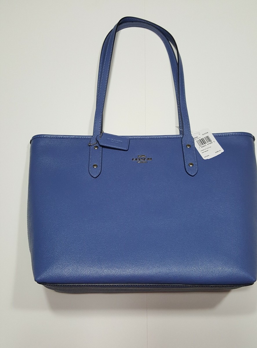 Coach Cornflower Blue City Zip Tote Bag F58846 NWT | eBay