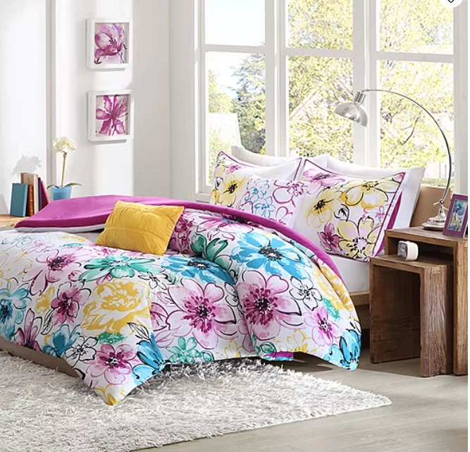 Intelligent Design ID Floral Comforter Set w decorative pillows King/ Cal King - Image 2 of 3