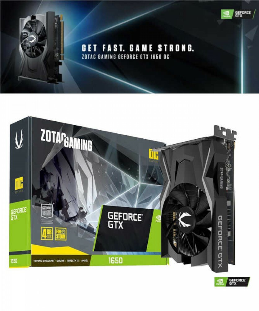 ZOTAC GeForce GTX1650 OC 4GB GDDR6