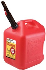 Midwest Can Co 5610 5 Gallon Gas Can w Flameshield Shut Off Spout