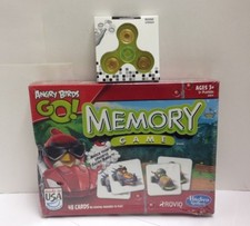 Hasbro Angry Birds Go Memory Game, Damaged Box, Sealed, w/ Bonus Hand Spinner