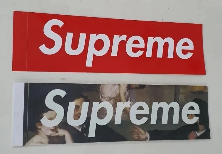 SS14 Supreme Le Bain Box Logo Sticker Vintage 2014 IN Schutz Ärmel 1x Selten