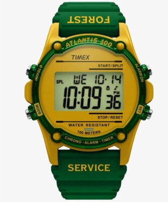 TIMEX Atlantis Forest Service Watch TW2U91400 Digital Quartz
