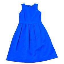 J. Crew Factory Pleated Ponte Sleeveless Dress Cobalt Blue Women’s Size XXS
