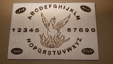 Witchboard, Ouija, Hexenbrett mit Motiv Einhorn