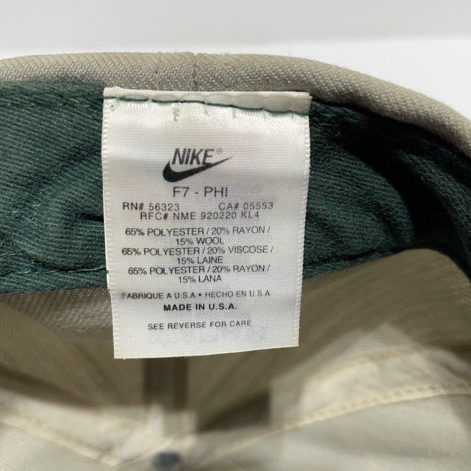 Vintage Nike Golf Hat Size 7 1/8, Grey/Blue, USA, F7PHI, Legends Club of TN eBay