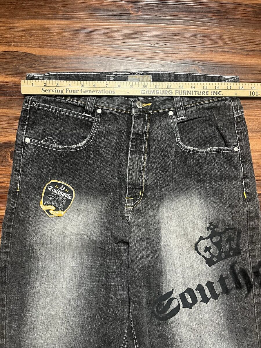 Vintage 2000s Southpole Logo Baggy Skater Jeans Measures Vintage 2000s Southpole Logo Baggy Skater Jeans Measures
