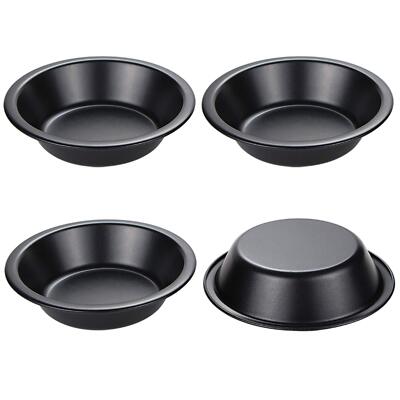 Mini Pie Pans 5 Inch Pie Tins 4 Pack Nonstick Round Bread and Meat Bakeware