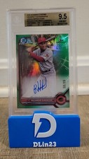 2022 BOWMAN CHROME PROSPECT RICARDO CABRERA GREEN AUTOGRAPH /99 CPA-RCA BGS 9.5
