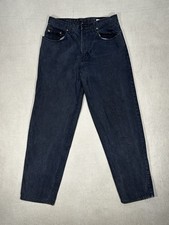 Lucky Brand Dungarees Mens 34 Relaxed Fit Dark Wash Jeans USA Made Zipper Fly