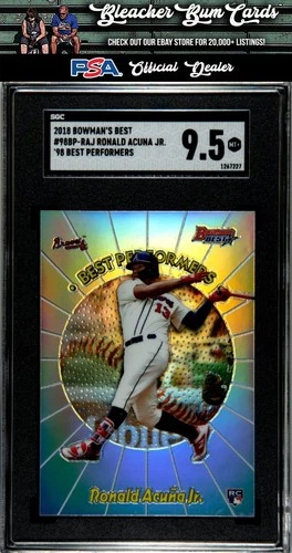 2018 Bowman's Best 98BP-RAJ Ronald Acuna Jr. '98 Best Performers SGC 9.5