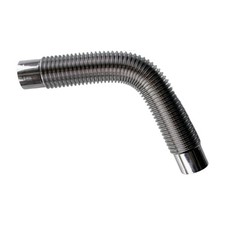 Elbow Stove Pipe Accessories Corrugated Easy to Install 90° Flue Extension