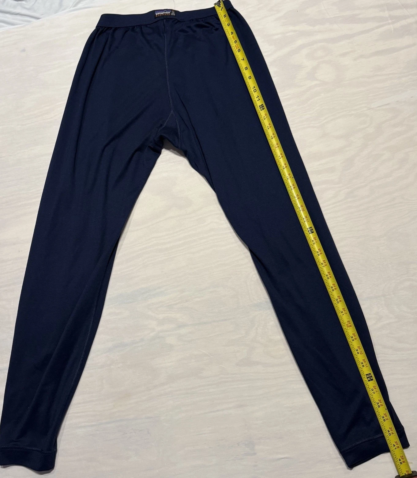 Vintage Patagonia Capilene Base Layer Pants XL Blue Made in USA Midweight 90s