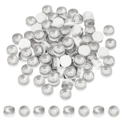 250 Stück Aluminium Kunststoffverschlüsse für 13 mm Flaschen, weiß