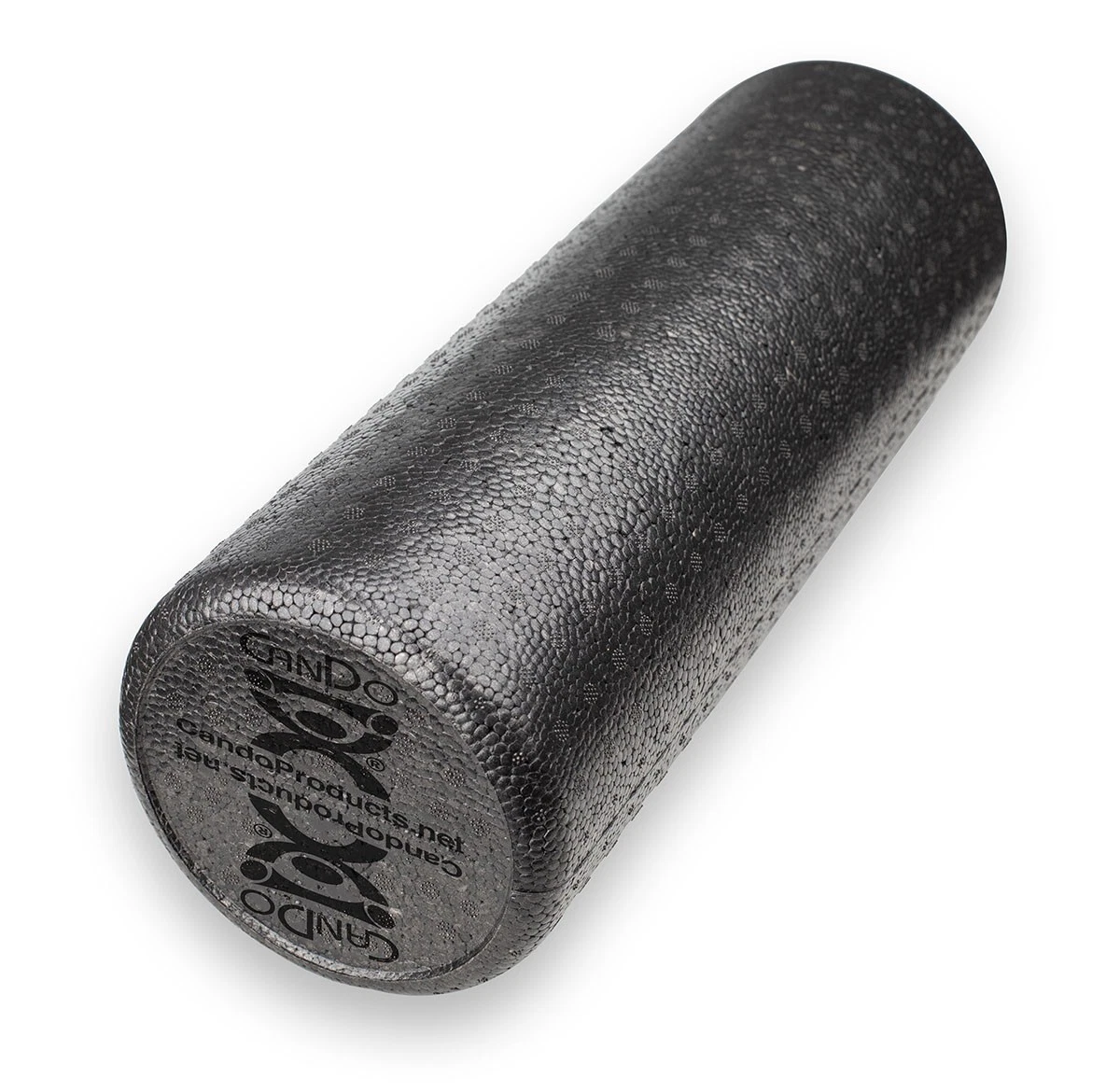 Quality Cando Foam Roller - Black Composite - Extra Firm - 6" X 18" - Round