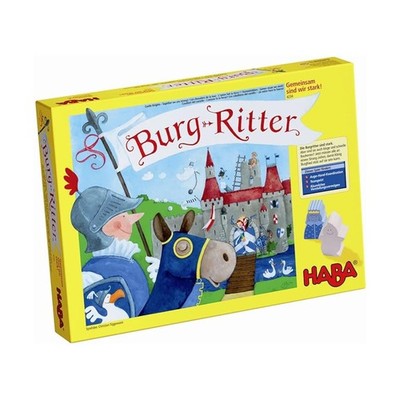 HABA Board Game Burg Ritter (Castle Knights, Multilingual Ed) Box EX/NM