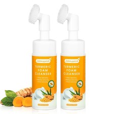 2Pcs Turmeric Facial Cleanser, Turmeric Face Wash, Turmeric Foaming Cleanser, Fo