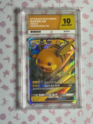 Raichu GX SM213 - Hidden Fates Tin Promo - ACE 10 - Gem Mint