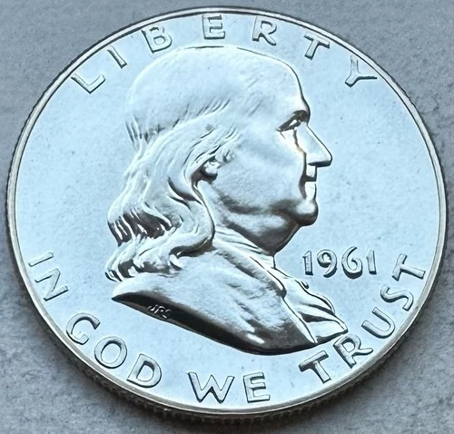 1961 Proof Franklin Half Dollar 90% Silver-INV#8467