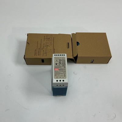 2 qty Mean Well MDR-60-12 AC to DC DIN-Rail Power Supply 12 Volt 5 Amp 60 Watt