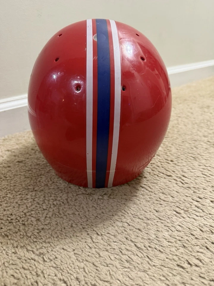 老式Buffalo Bills Hutch大号红色NFL青少年尺寸复制品头盔 — 第 4/4 张图片