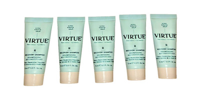 Virtue Labs Recovery Shampoo with Keratin - Smooths, Repairs Damage - 0.5 oz x5