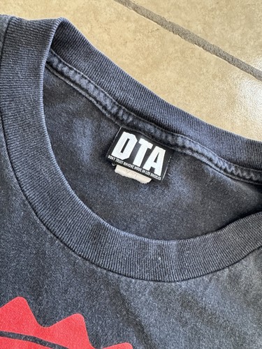Vintage DTA Don’t Trust Anyone Graphic T-Shirt Black 2XL - Picture 3 of 3