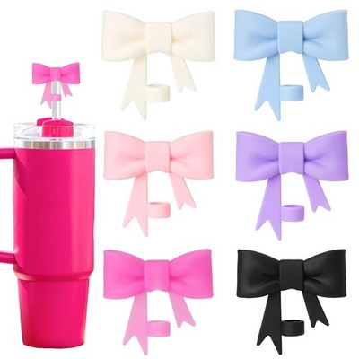 Mocbovni Mixed 6 Packs Big Bow 3D Straw For 10mm Straws, Set D 