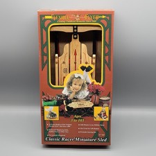 Flexible Flyer Miniature Sled Classic Racer 11" Holiday Decoration Display Doll