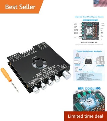 High-Performance Bluetooth 5.1 Power Amplifier 220W + 350W with Safety Features