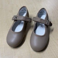 Capezio Girls 3800 Tap Shoe Mary Jane Flats Caramel Size 8 Toddler US Leather