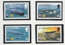 St. Helena 2002 Sperm Whales SG 872-875 MNH