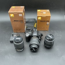 Nikon D40X DSLR Camera Bundle w/ 18-55mm VR  55-200mm DX Lenses Box