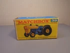 MATCHBOX LESNEY No 39C VINTAGE ORIGINAL BOX FOR FORD TRACTOR VERY GOOD COND.
