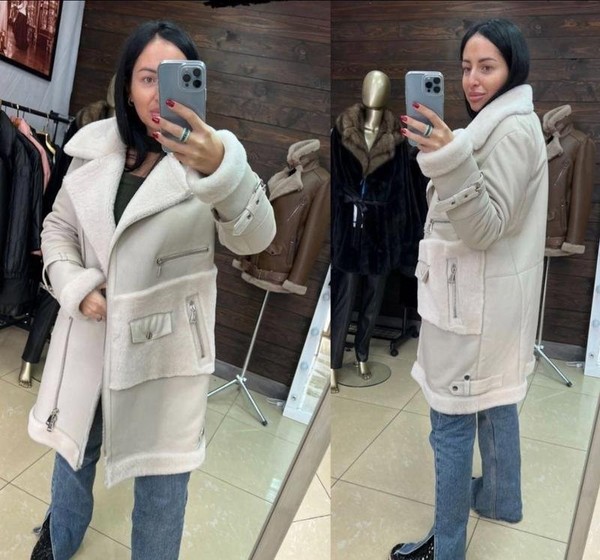 Women Emilia Furs Coat Beige 38 / M / 46