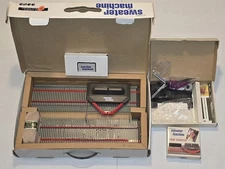 Vintage Incredible Sweater Machine & Row Counter Acc In Box - Only Missing Books