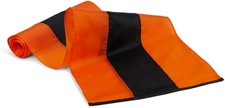 Halloween Cotton Bunting By - 3 Stripe Orange  Black Bunting - 36 inches wide