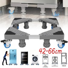 Waschmaschinen Untergestell mit 4 Rollens Sockel Kühlschrank Podest 42-66cm