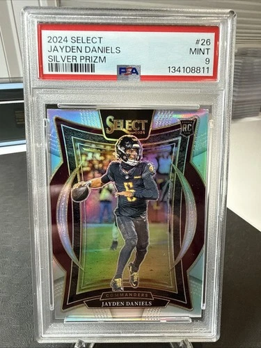 2024 Select Jayden Daniels RC PSA 9 Silver Prizm 🔥🔥🔥💵💵💵