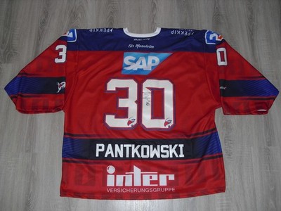Adler Mannheim Trikot #30 Pantkowski game worn / bench worn