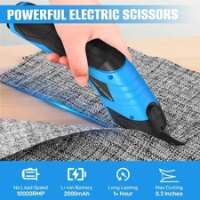 Electric Scissors Automatic Shears Cutter For Leather Carpet Cardboard 10000RPM