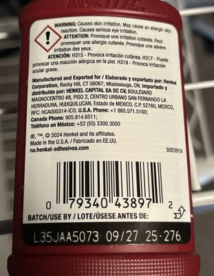 Loctite 243 Primerless Threadlocker - 1329467 09/27 expire - Pack of 10 Bottles