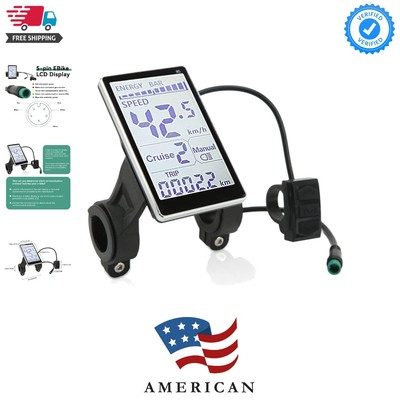Electric Bicycle LCD Display, 24V 36V 48V 60V Universal E Scooter M5 E Bike D...