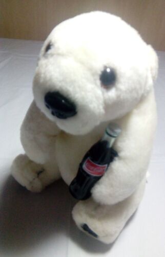 Coca-Cola Vintage Plüschtier Polar 7" Bär haltende Flasche.1993. - Bild 1 von 9