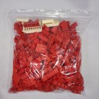 Sta-Lox Vintage Building Blocks 1.5 lbs Lot Parts 1970s Red Lot 3 Stalox Brick